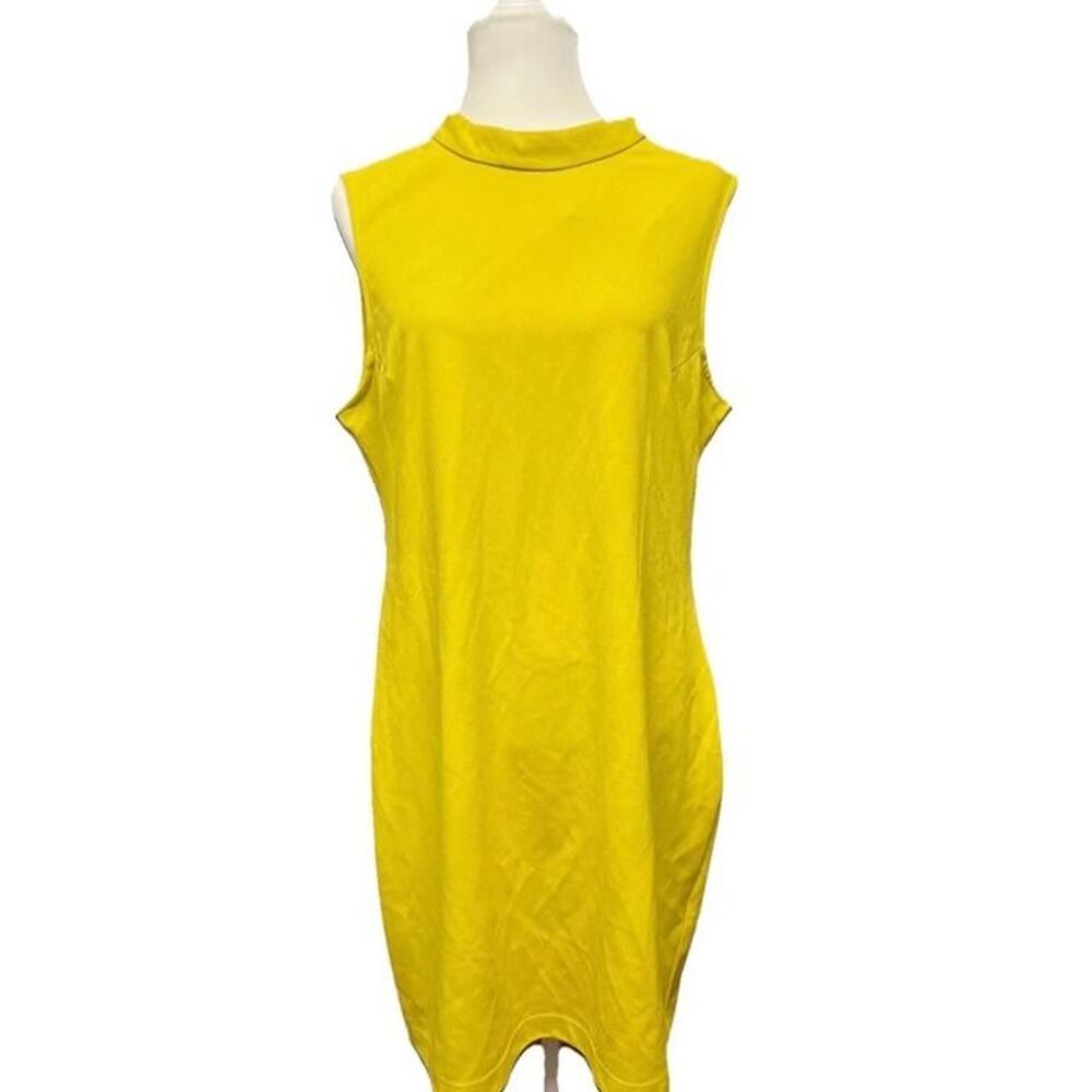 Sharagano Women's Yellow Dress